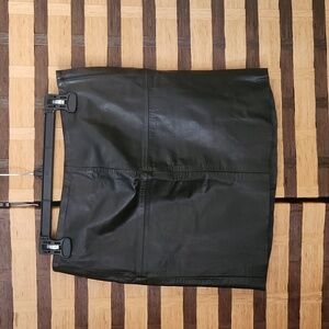 Black Leather Mini Skirt - Classic Women's Style